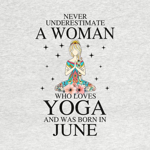 A Woman Who Loves Yoga And Was Born In June by Vladis